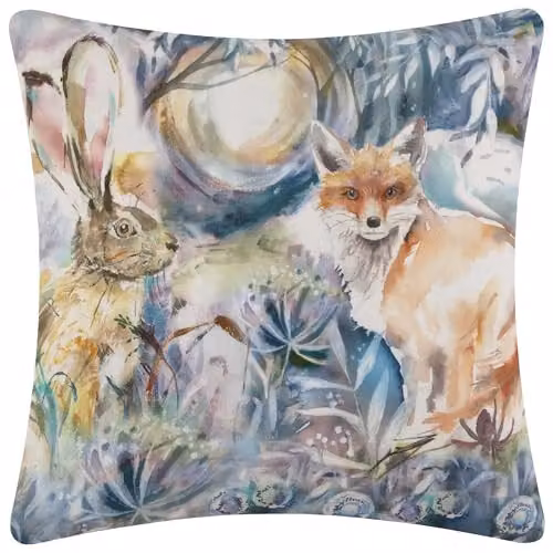 Voyage Maison Fox and Hare Multicolour Outdoor Cushion, W/D/H: 43 x 43 x 43 cm – 4