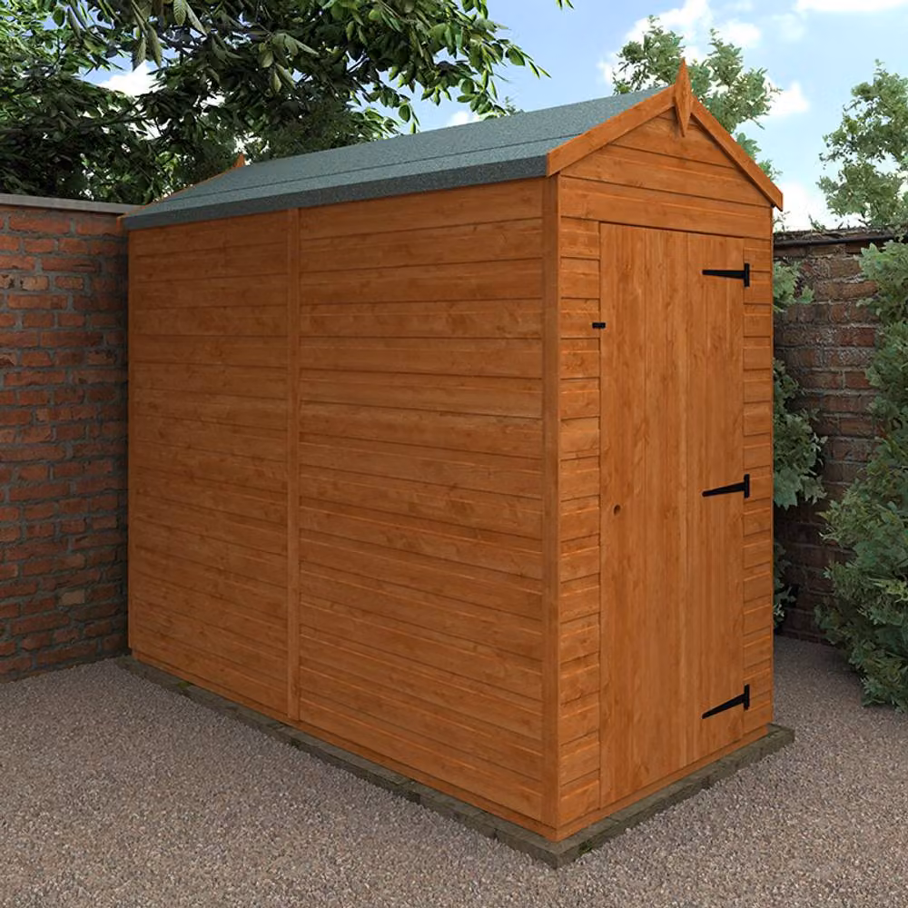 Buttercup Farm 8x4 Flex Apex Windowless 12mm Flex Chicken Coop in Burnt Orange, W: 115 cm, H: 209 cm, L: 238.8 cm – 2