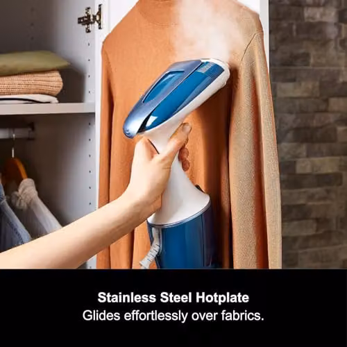 Morphy Richards Express Handheld Garment Steamer, 1750W, White and Blue – 4