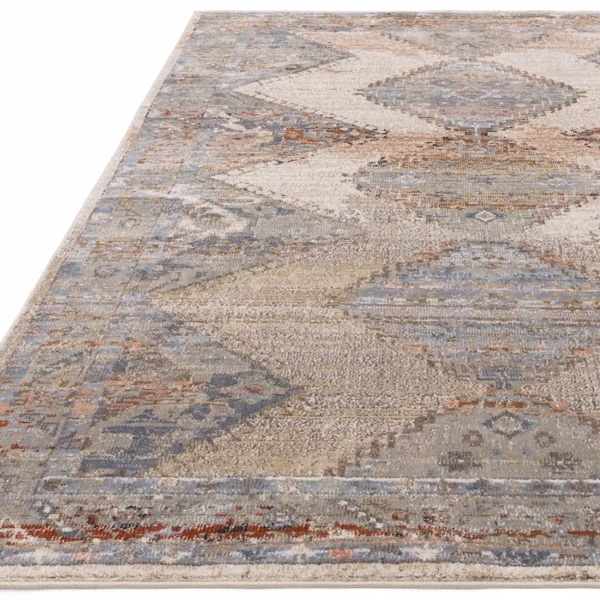 The Rug Shop UK Beige Traditional Persian Geometric Machine Woven Rug W: 195 cm, D: 290 cm – 2