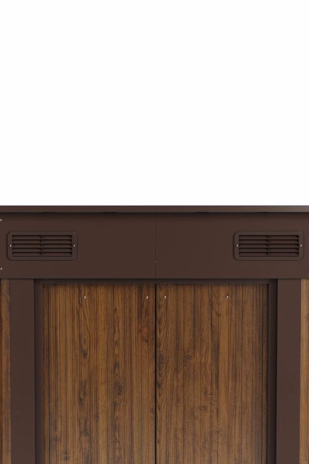Garden Sanctuary Metal Pent Roof Garden Tool Shed in Brown, W/D/H: 182.0 x 121.0 x 194.0 cm – 7