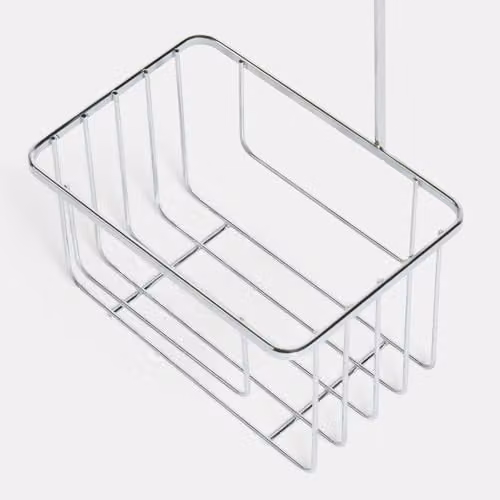 OHS Silver Metal Hanging Shower Caddy Organiser with Rustproof Hooks – 2