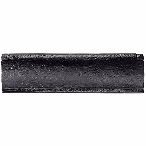 Loops Ornate Letterbox Cover Interior Letter Tidy Flap, Black Antique, W: 29.6 cm, H: 8.2 cm – 1
