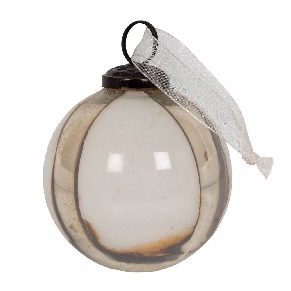 Lemon Pavilion Brown Ombre Glass Baubles, Set of 6, W: 8 cm, D: 8 cm, H: 8 cm – 2