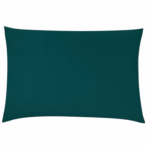 Furn Contra Velvet Rectangular Cushion in Petrol with Plain Reverse, W: 60 cm, H: 40 cm