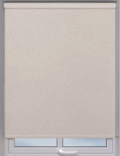 Terrys Brulee Plain Beige Blackout Textile Made to Measure Roller Blind