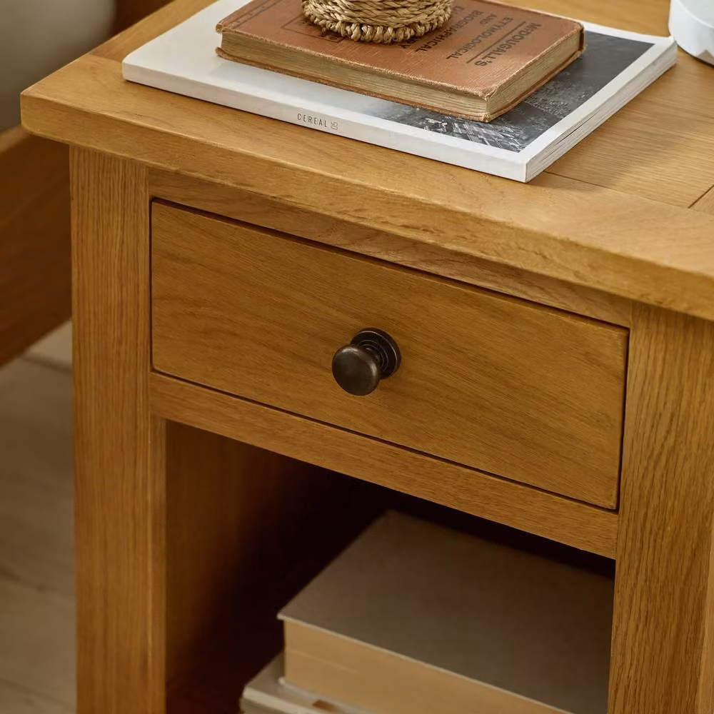 Cheshire Premium Kingsley 1 Drawer Bedside Unit in Brown – 3