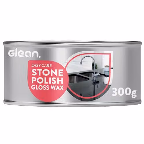 GLEAN Stone Polish Gloss Wax, 300g, Silver, Carnauba and Beeswax Blend for Natural and Man-Made Stone Surfaces – 1