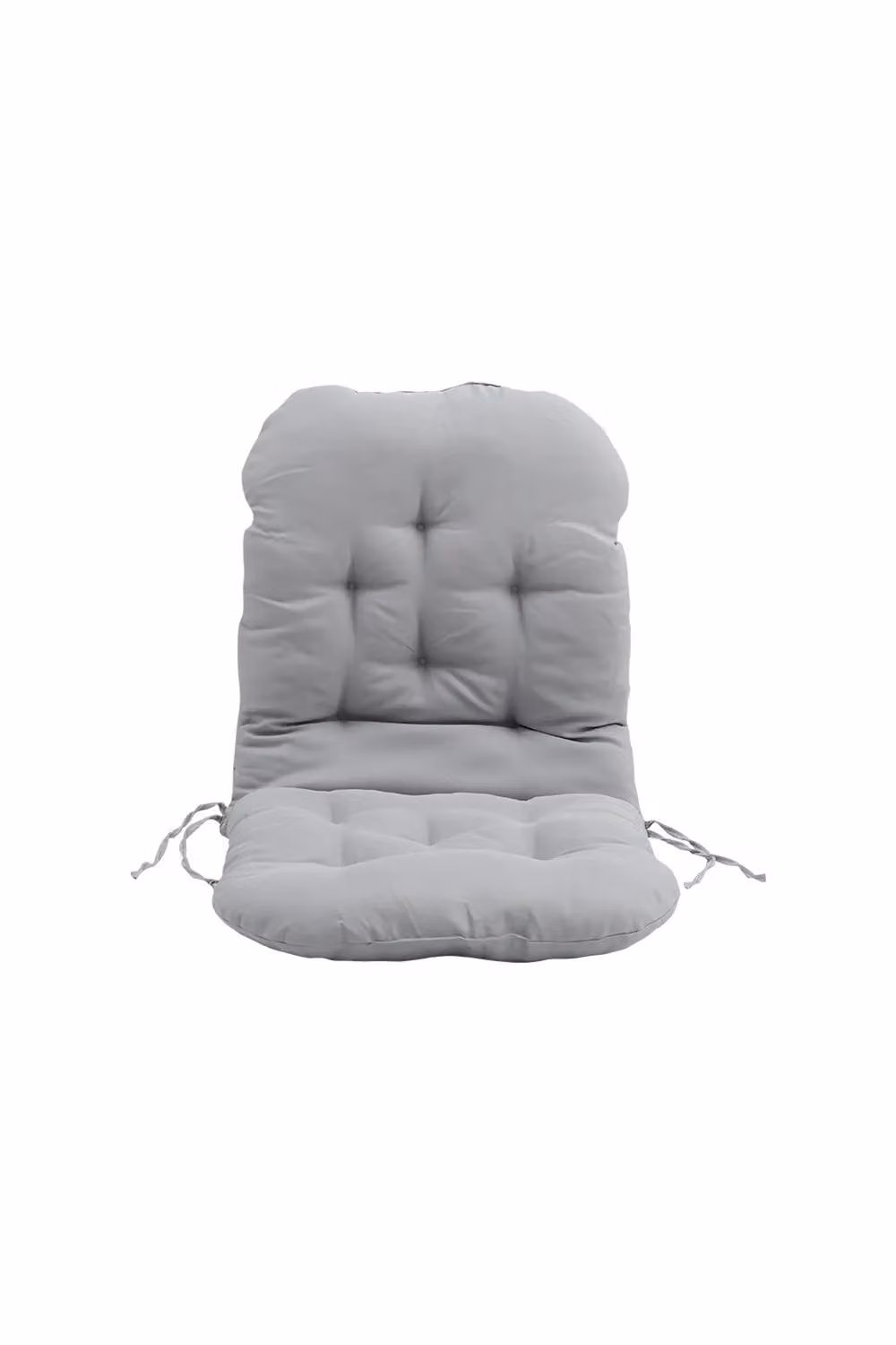 Living and Home Tufted Rocking Chair Seat Pad with Non-Slip Base in Grey – 2