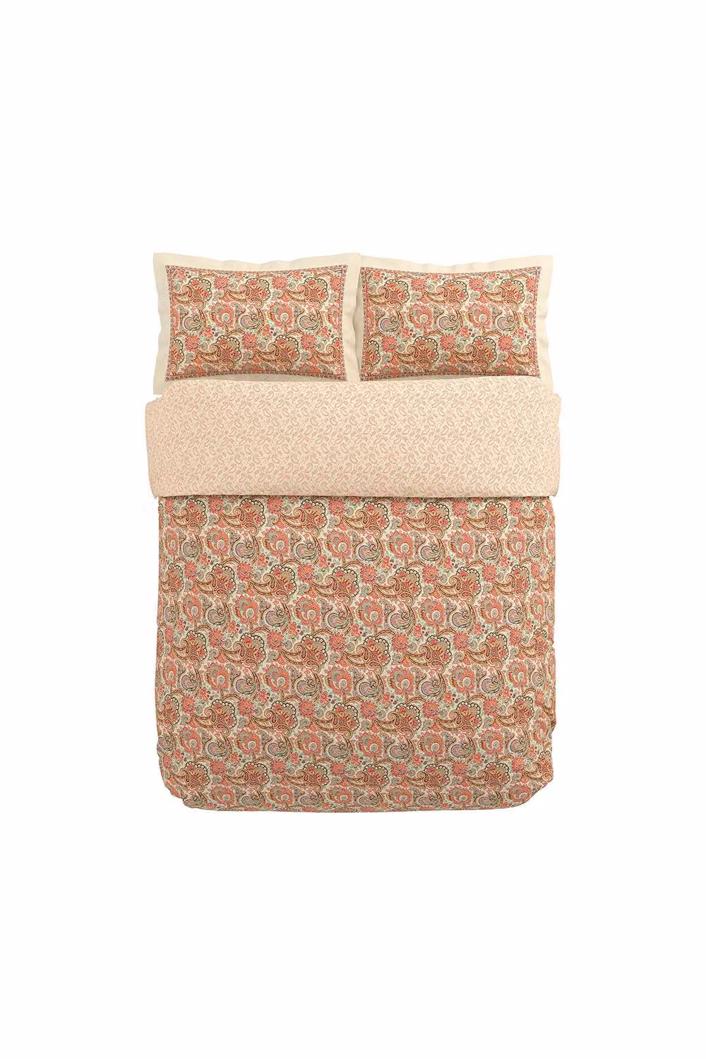 V&A Elysian Multicolour Floral Cotton Percale Duvet Cover and Pillowcase Set, W: 200 cm x D: 200 cm – 2