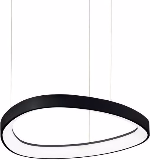 Netlighting Gemini Dimmable Integrated LED Pendant Ceiling Light in Black, 4350lm, 4000K