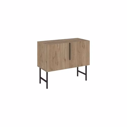 HOCUS PICUS Modern Oak Console Cabinet for Hallways and Living Rooms, Brown, W/D/H: 88.0 x 40.0 x 75.0 cm – 2