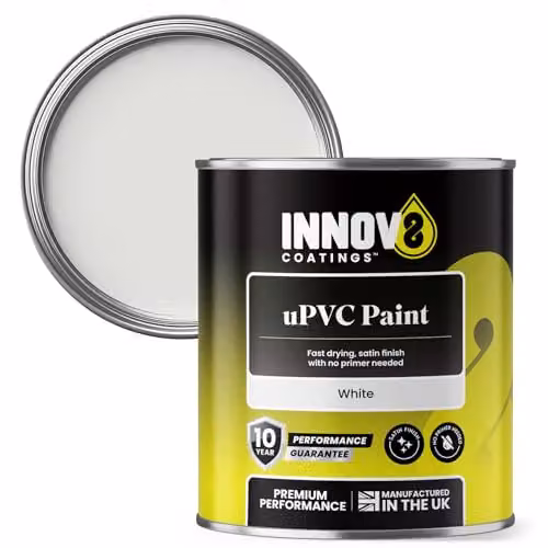 INNOV8 COATINGS White Satin Finish uPVC Paint, 750ml