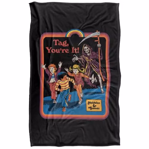 Steven Rhodes Tag You're It Super Soft Fleece Throw Blanket, Multicolour, W/H: 91 x 147 cm – 5