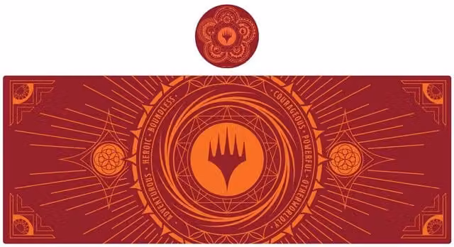 Magic the Gathering XL Desk Pad and Coaster Set in Multicolour