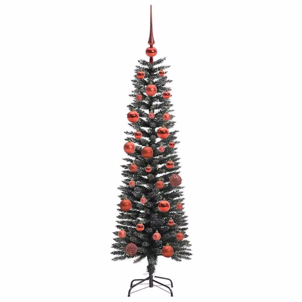 Berkfield Home Elegant Artificial Christmas Tree with 150 LEDs, Green, H x W x D: 150 x 43 x 43 cm – 4