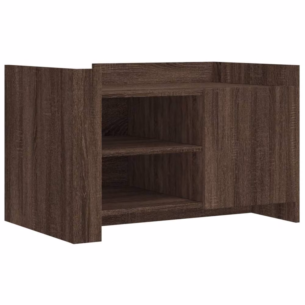 Berkfield Home Durable Coffee Table in Brown Oak, W/D/H: 80 x 50 x 50 cm – 3