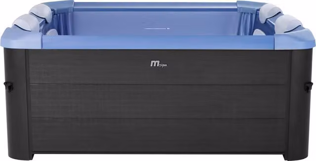 MSpa Oslo Inflatable Square Portable Hot Tub for 4-6 People in Sapphire Blue