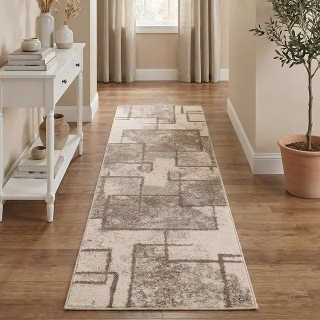 Desire Rugs Rhodes Modern Geometric Enigma Patterned Area Rug, Sage Green, 220 cm
