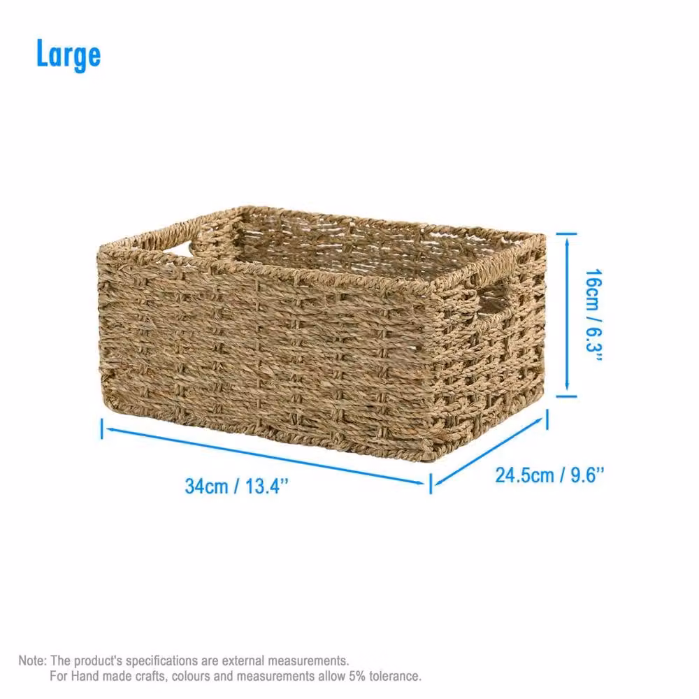 SPETLEK Large Handle Storage Shelf Display Home Organiser in Sand – 2