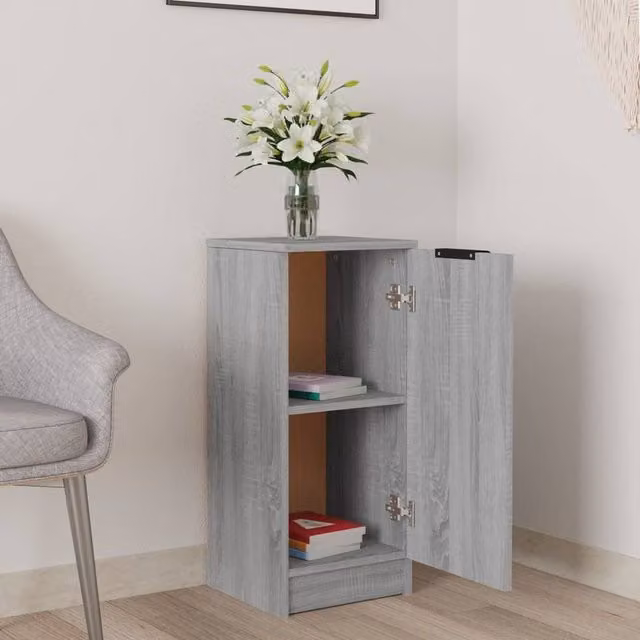 Berkfield Home Grey Sonoma Sideboard in Engineered Wood W/D/H: 30 x 30 x 70 cm – 1