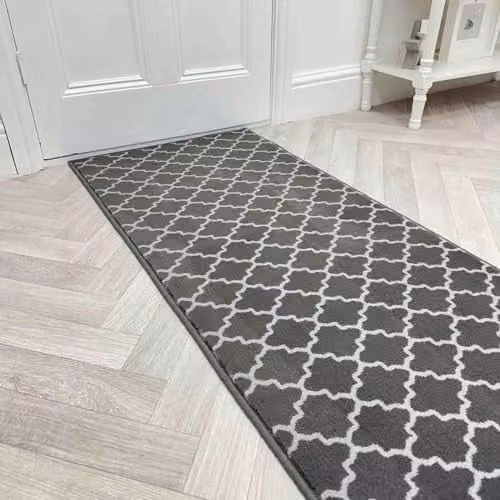 runrug Avanti Hallway Runner Rug, Grey, W: 60 cm, L: 270 cm – 1