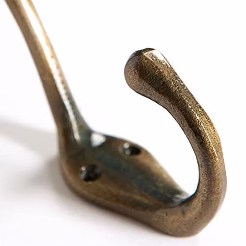 Hammer and Tongs Gold Metal Hook, H: 140mm x W: 30mm – 2
