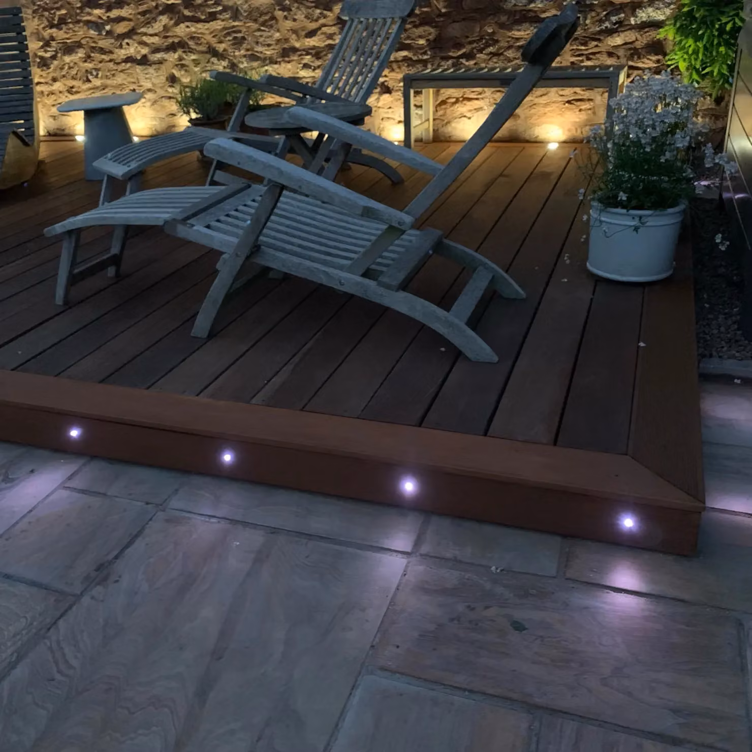First Choice Lighting Set of 10 Colour Changing RGB LED Decking Kit in Silver with Photocell and Remote Control – 5