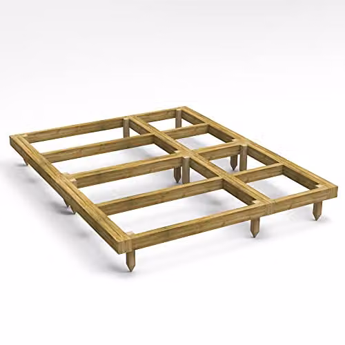 Powersheds Premium Wooden Shed Base in Brown with Pressure Treated Tanalised Timber Bearers