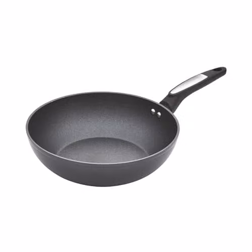 Morphy Richards Black Ceramic Non-Stick Aluminium Wok, Diameter: 28 cm