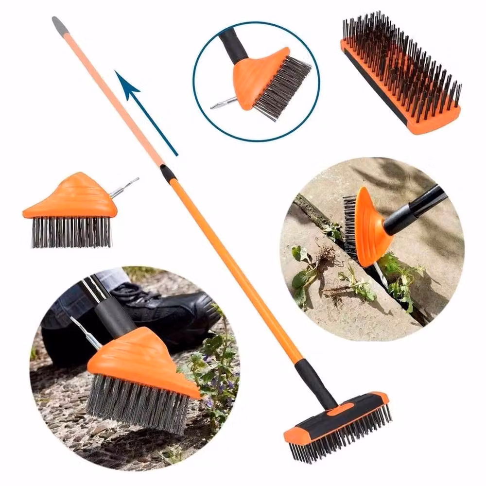 SPETLEK Orange Weed Brush and Moss Scraper Broom – 3