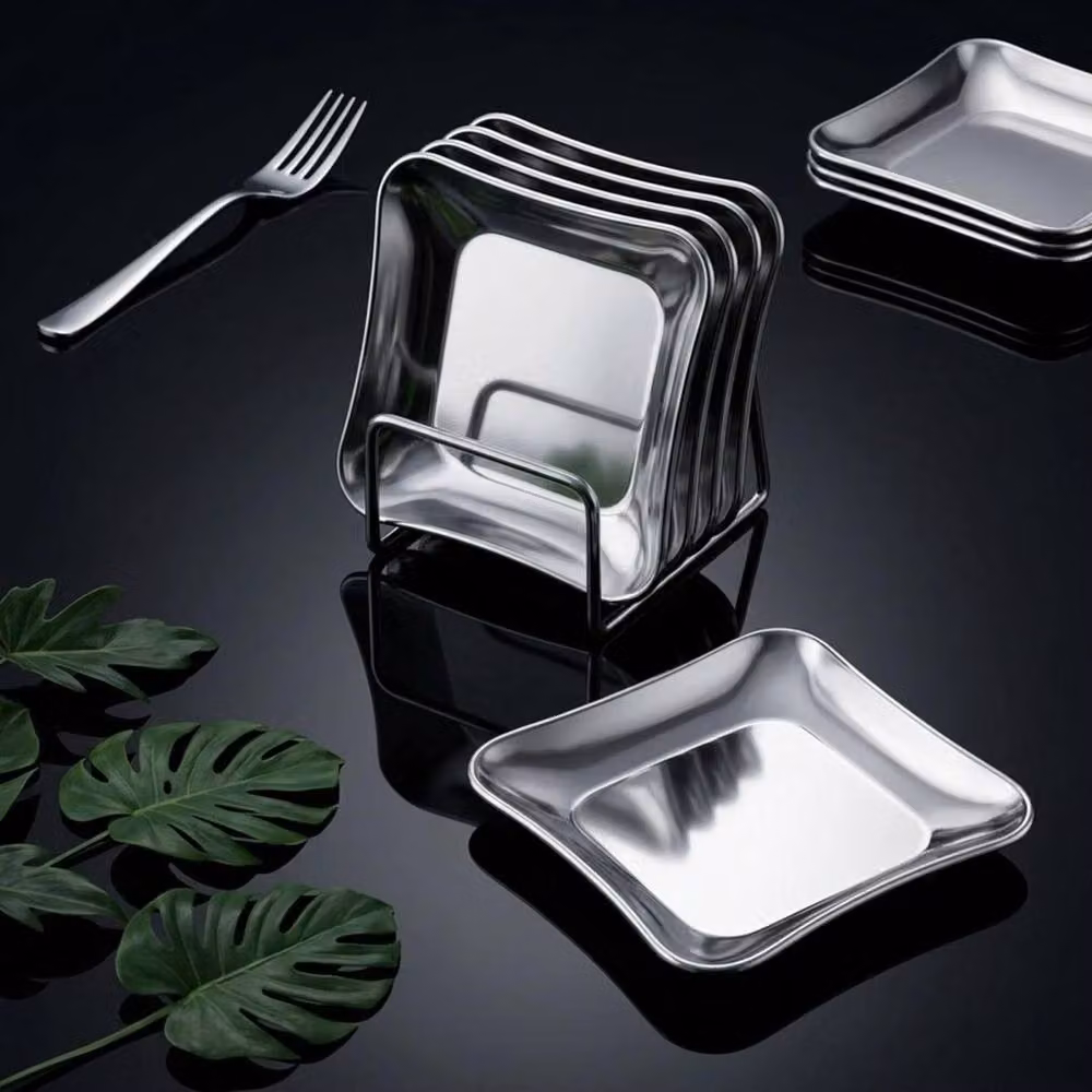 Kelvenix 10-Piece Heavy Duty Stainless Steel Serving Platters in Silver – 3
