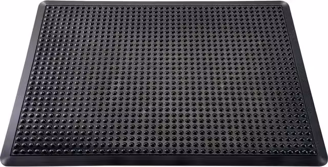 Doortex Anti-Fatigue Black Bubble Mat in Black