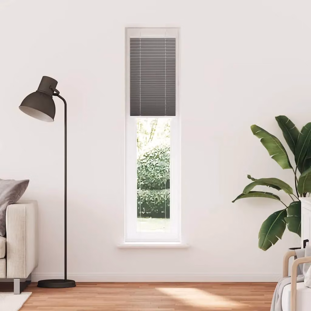 Berkfield Home Single Pleat Fabric Blind in Anthracite and Black, W/H: 50 x 200 cm – 2