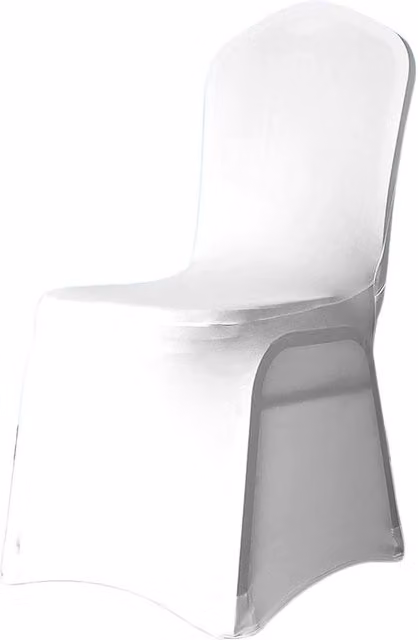 Neel Blue 10-Piece Spandex Dining Chair Slipcovers with Chair Band in White and Blue – 1
