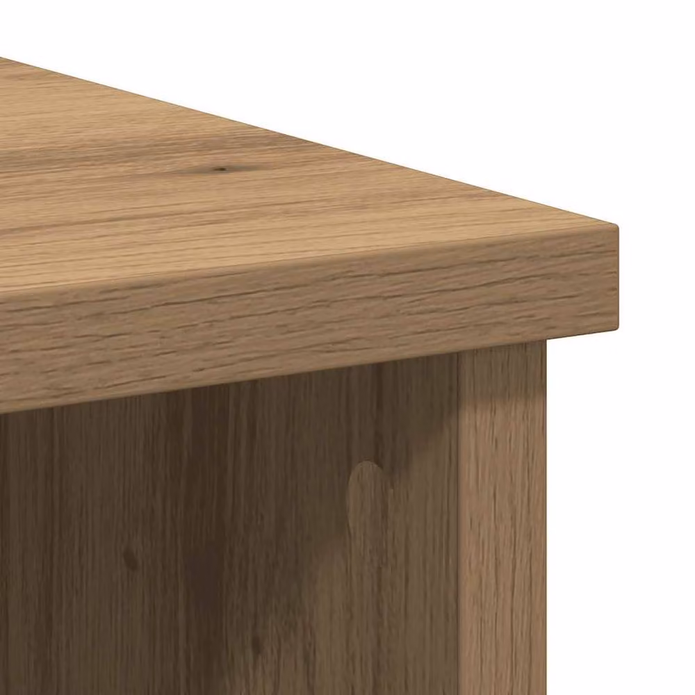 Berkfield Home Artisan Oak Sideboard with Drawer in Brown, W/D/H: 101 x 35 x 76 cm – 5