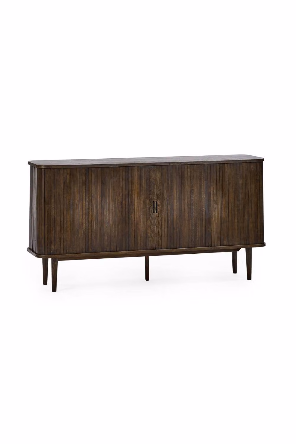 Julian Bowen Arya Mid Century Style Wide Sideboard with Sliding Door Storage in Brown – 3