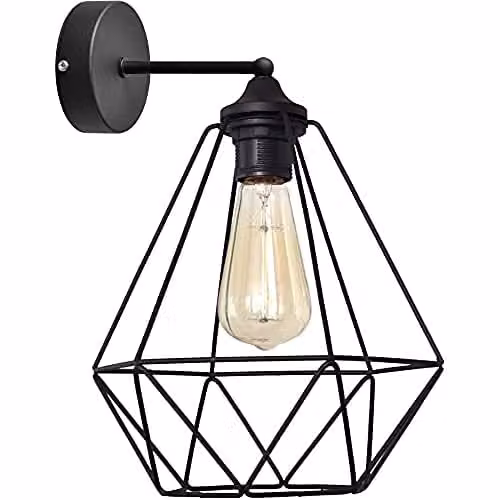 Netlighting Karo Black Metal Wall Lamp, Diameter: 25 cm