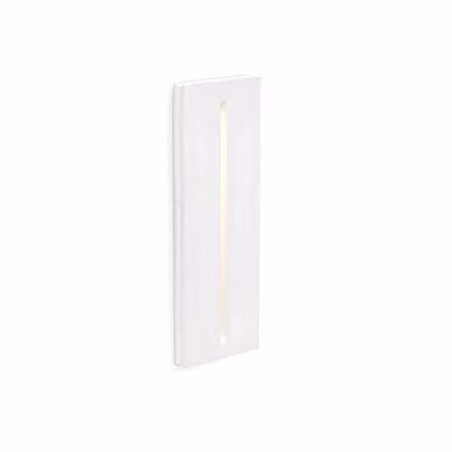 Netlighting Plas LED Single Recessed Wall Light in White Plaster – 1