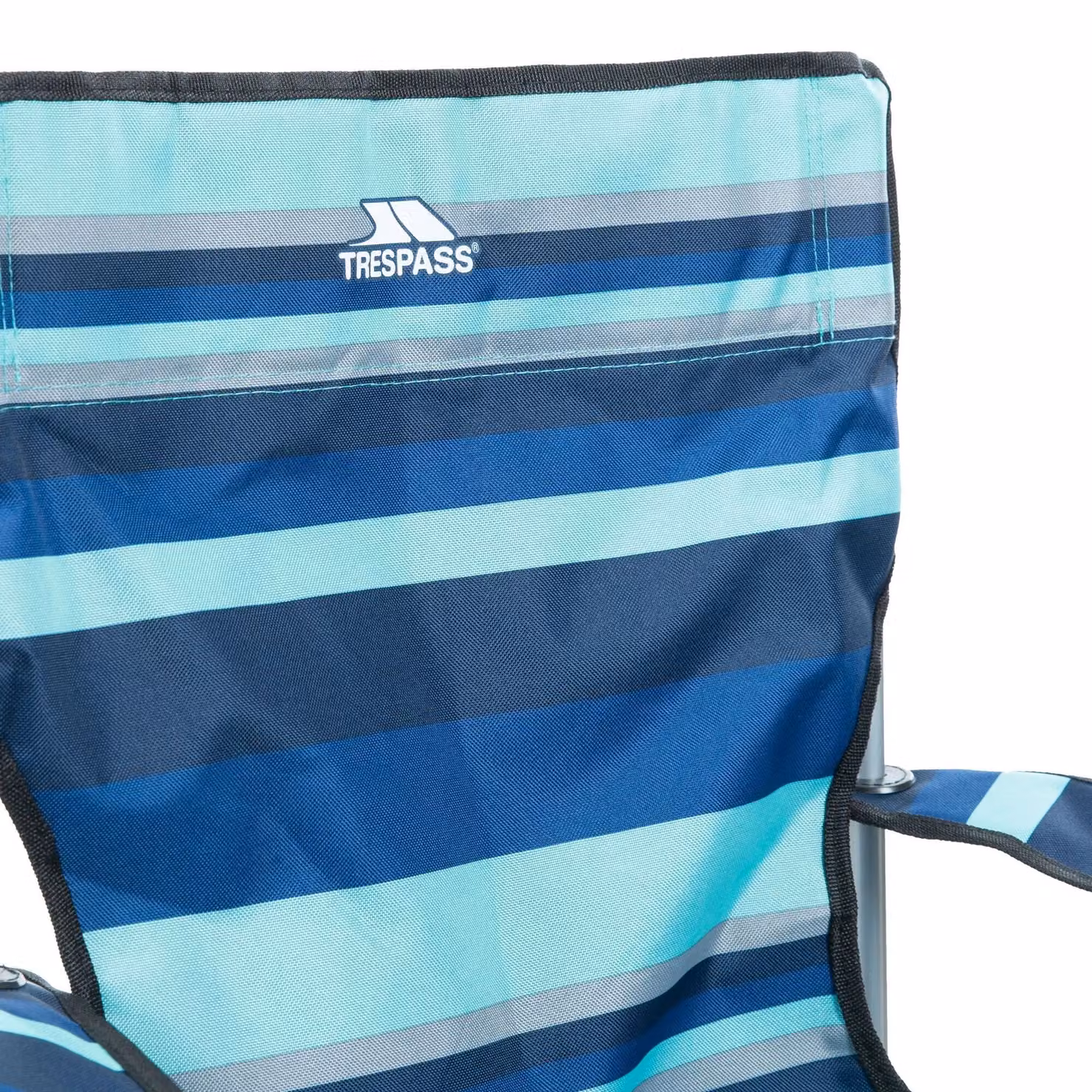Trespass Branson Blue Striped Camping Chair with Armrests – 2