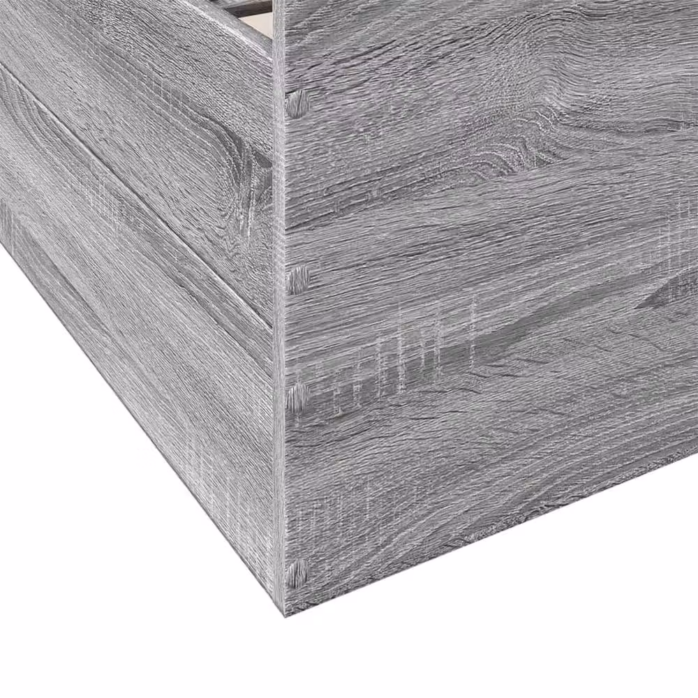 Berkfield Home Bed Frame with Drawers in Grey Sonoma, W/D/H: 140 x 200 cm – 2