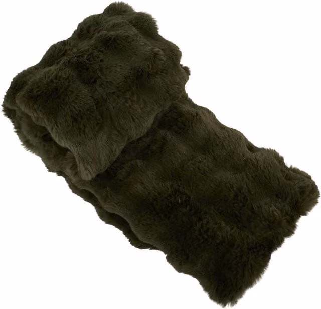Divante Meribel Green Faux Fur Throw
