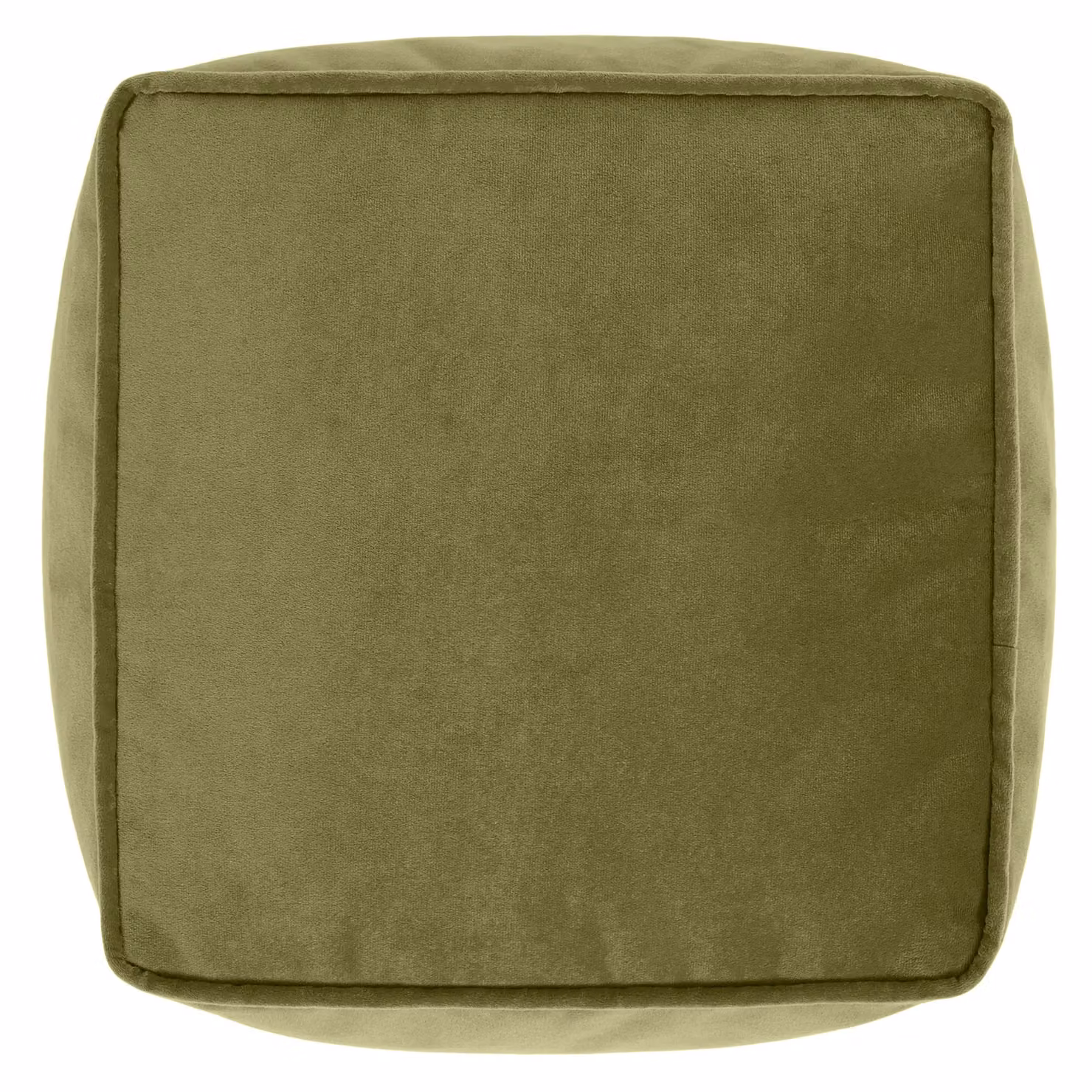 icon Amara Velvet Square Footstool Bean Bag in Green – 5