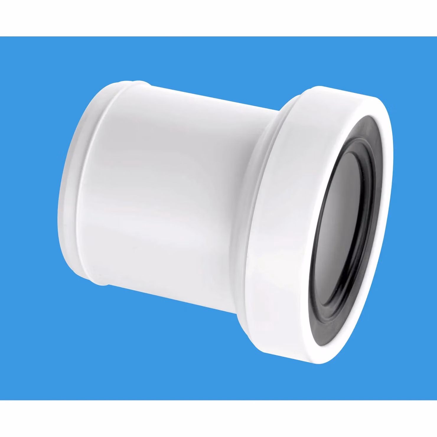 McAlpine White Plastic Straight Telescopic WC Socket Pipe Connector – 2