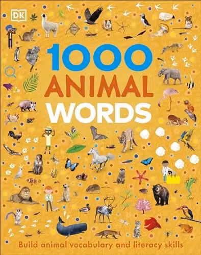 DK 1000 Animal Words Hardback Colour Picture Book – 1