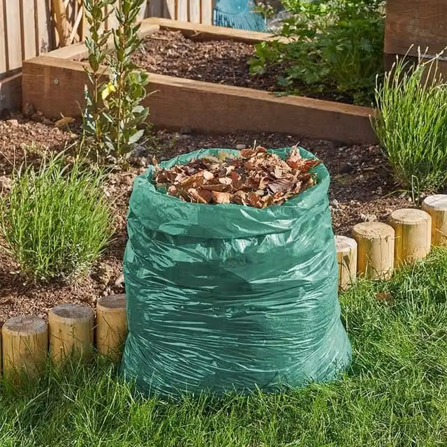 Smart Garden Pack of 10 Green Garden Refuse Sacks, 75L