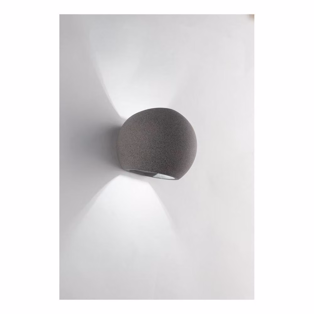 Netlighting MOSES Plaster Wall Light in Grey, W/D/H: 15.5 x 12.5 x 11.5 cm – 2