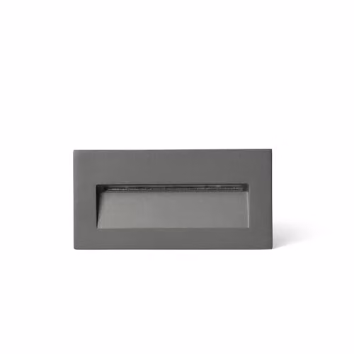 Netlighting Mani Outdoor Recessed Wall Lamp in Dark Grey with IP65 Rating and Adjustable CCT 2200K-4000K