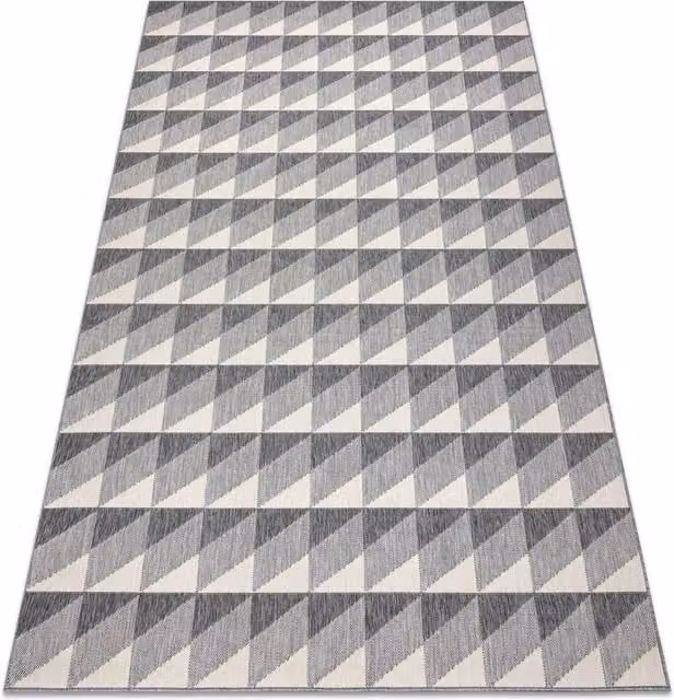 RugsX Grey Geometric Modern Rectangular Rug, W: 80 cm, D: 150 cm