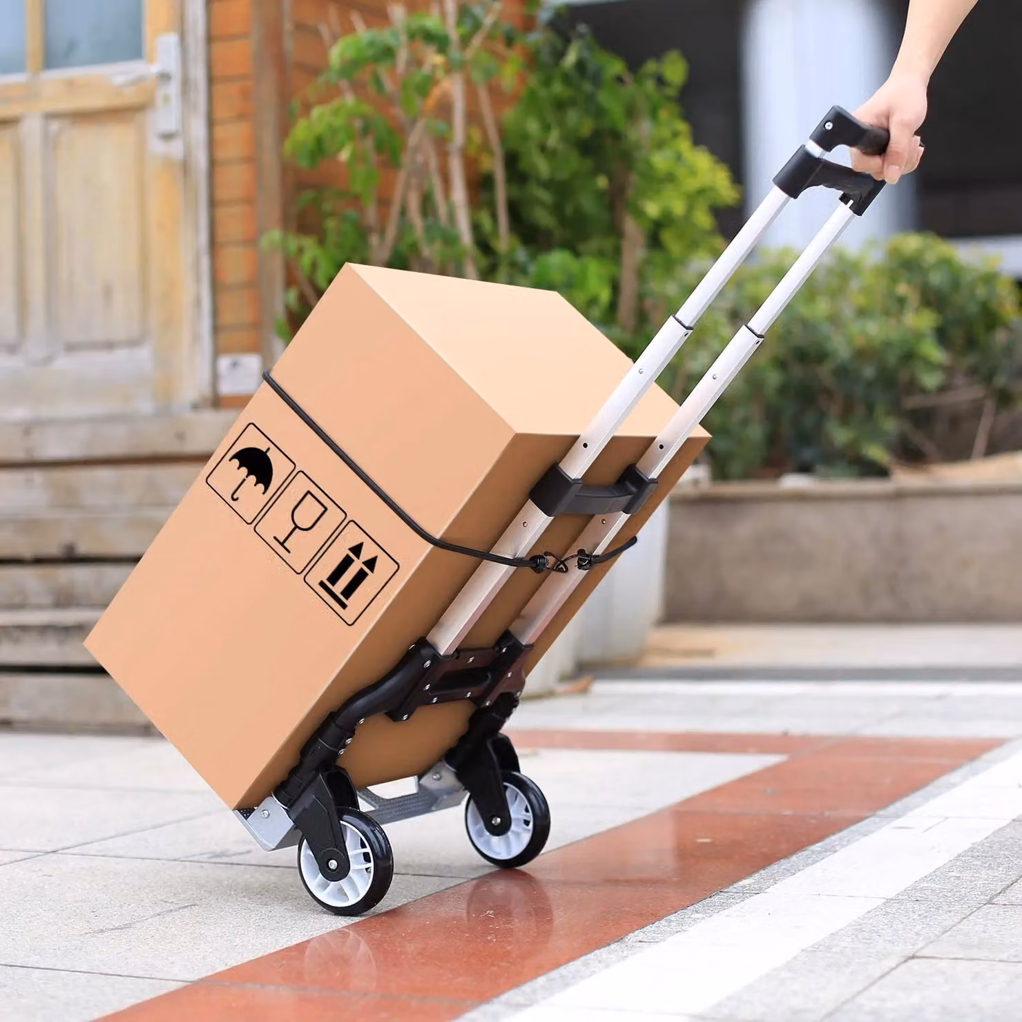 Xample Heavy Duty Lightweight Folding Hand Sack Trolley in Silver – 3